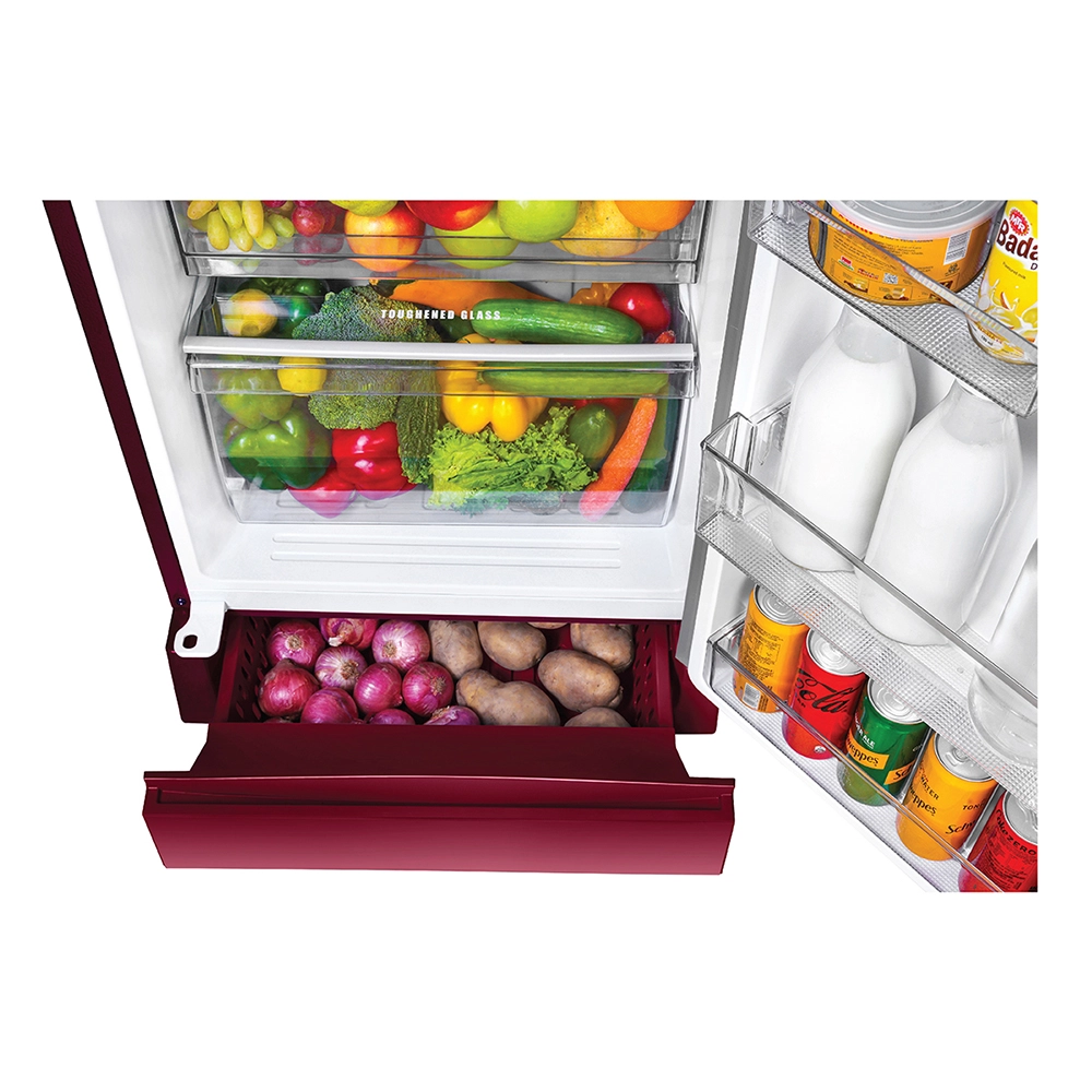 Haier 190L 3 Star Direct Cool Single Door Refrigerator with Toughened Glass Shelf - HRD-2103CRD-P